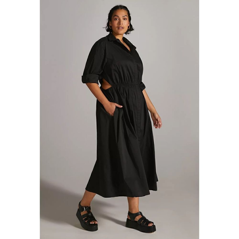 Anthropologie Sunday by Brooklyn Cut-Out Midi Dress size 3x